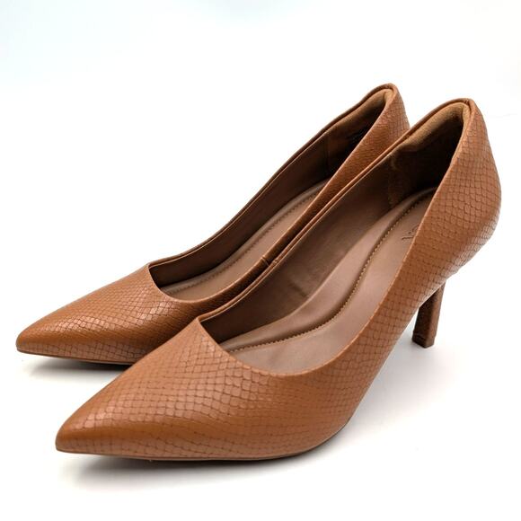 Nordstrom Rack Paige High Heel Pump Pointed Toe Women's Brown Size US8M EU39 - Picture 1 of 9